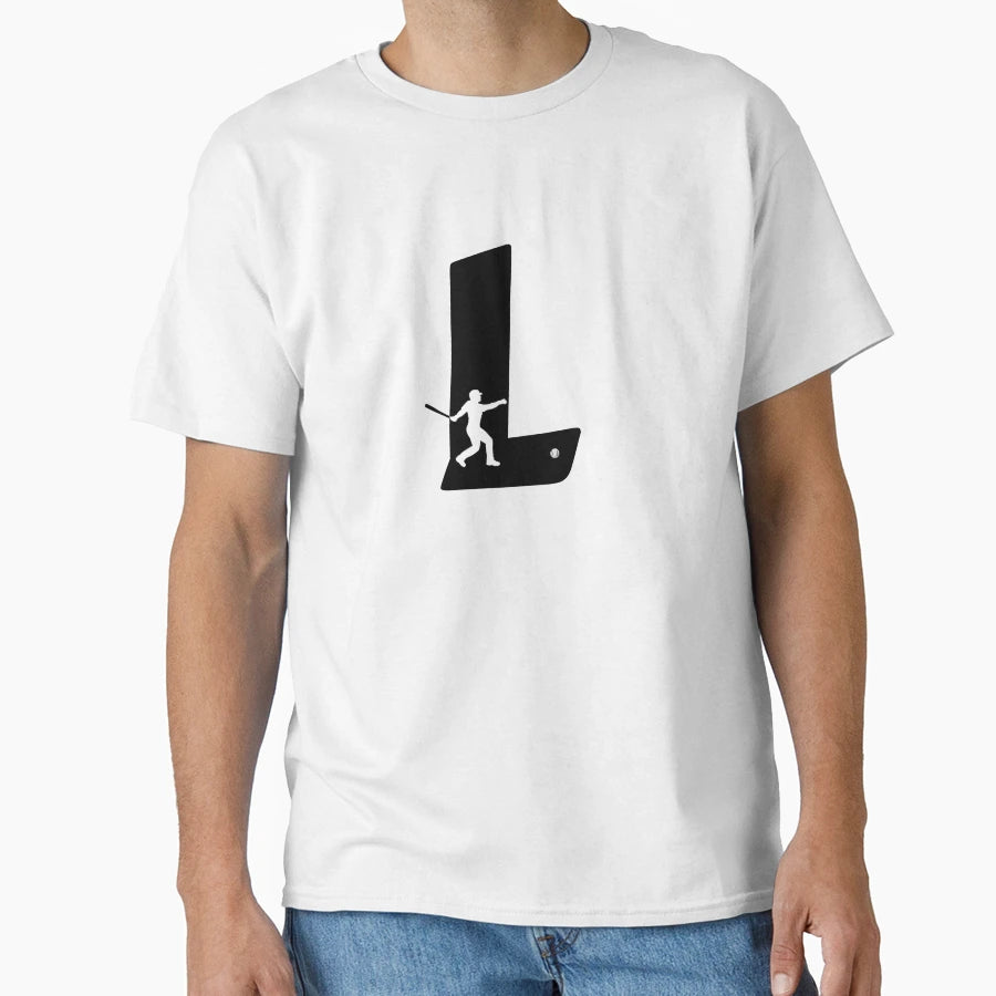 Personalized Baseball Initial L T-Shirt - Graphic Print Men Women - T-Shirt, Sweatshirt, Hoodie