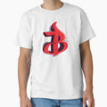 Red Letter B Modern Graffiti T-Shirt - Custom Art Print for Adults - T-Shirt, Sweatshirt, Hoodie