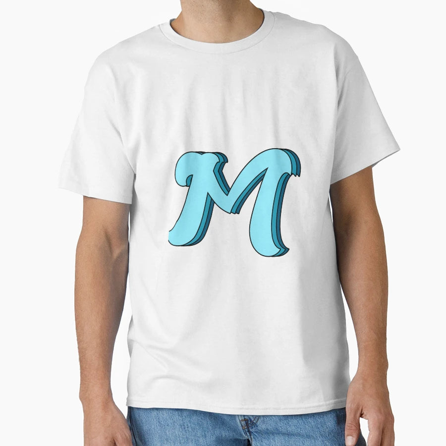 Blue M T-Shirt - Unique Graphic Unisex - T-Shirt, Sweatshirt, Hoodie