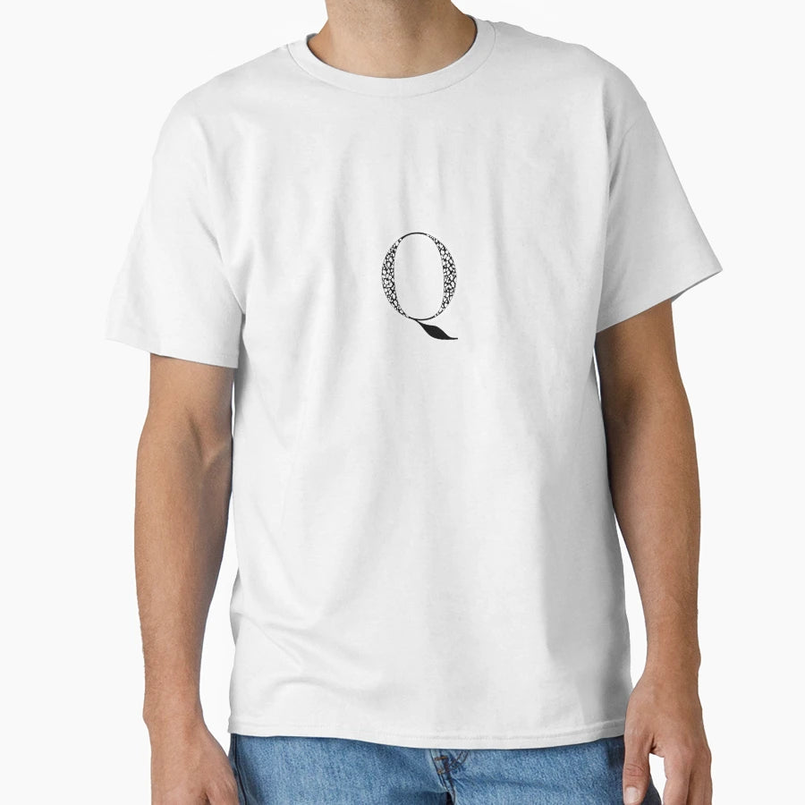 Q Initial T-Shirt - Novelty Apparel for Adults - T-Shirt, Sweatshirt, Hoodie