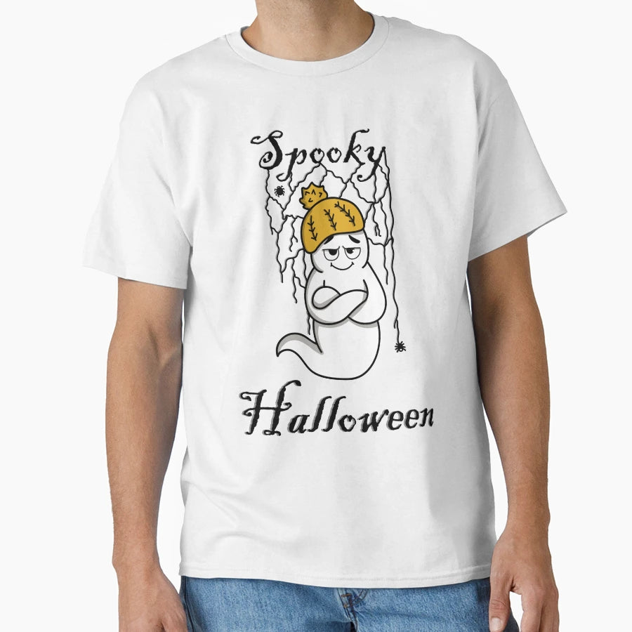 Spooky Halloween Ghost T-Shirt - Custom Art Print for Adults - T-Shirt, Sweatshirt, Hoodie