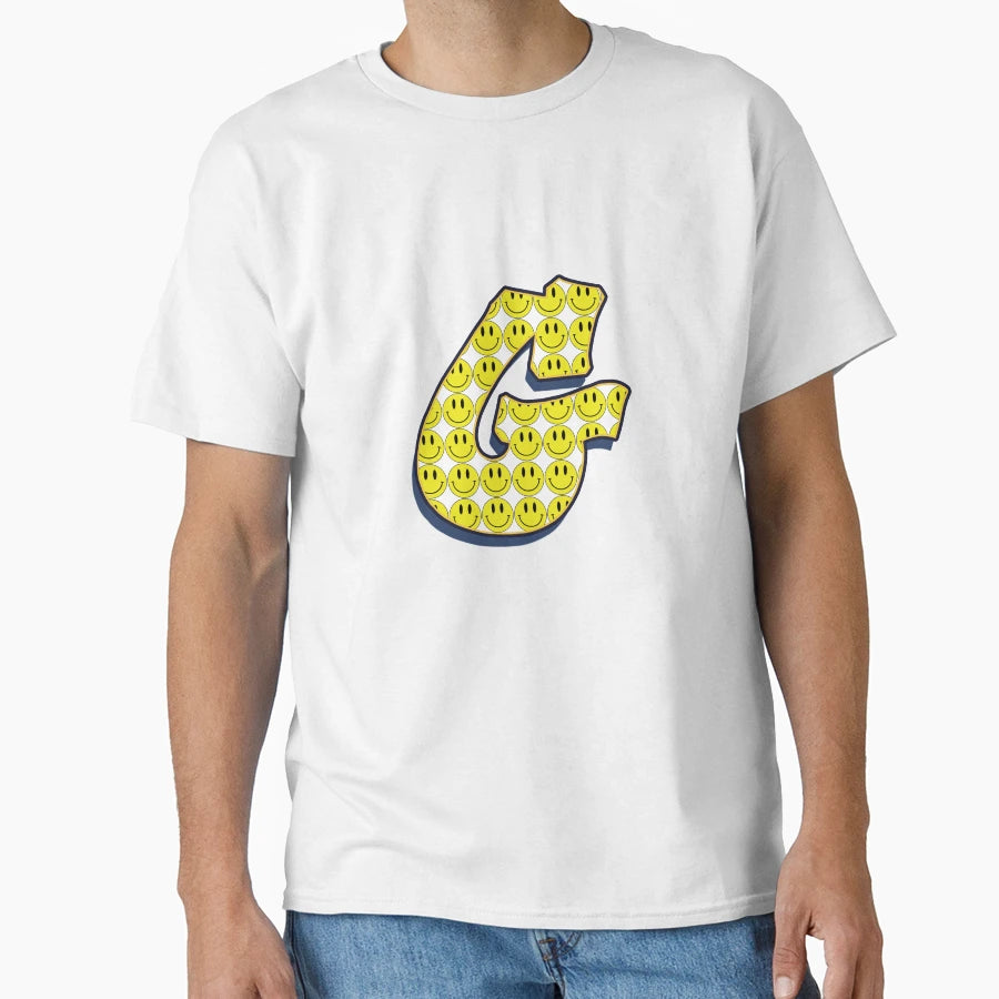 Letter G Smile T-Shirt - Aesthetic Graphic for Adults - T-Shirt, Sweatshirt, Hoodie