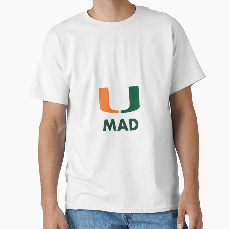 University Miami T-Shirt - Novelty Apparel for Adults - T-Shirt, Sweatshirt, Hoodie