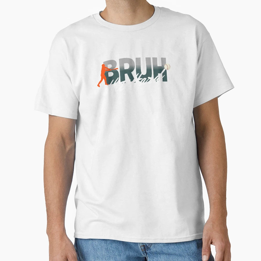 Funny Bruh Hit Hard T-Shirt - Custom Art Print for Adults - T-Shirt, Sweatshirt, Hoodie
