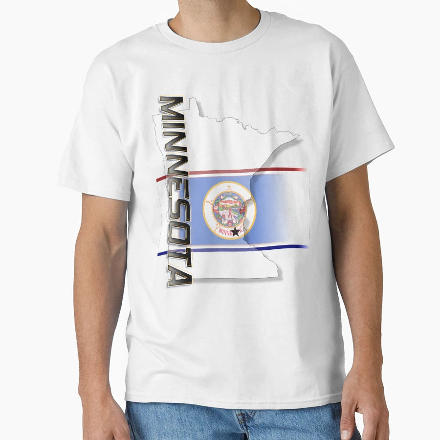 Minnesota Vertical T-Shirt - Aesthetic Graphic Unisex - T-Shirt, Sweatshirt, Hoodie