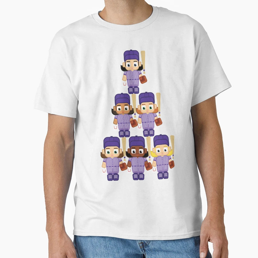 Baseball Purple Super Sports Stars T-Shirt - Trendy Graphic for Adults - T-Shirt, Sweatshirt, Hoodie