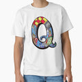 Doodle Letter Q T-Shirt - Novelty Apparel for Adults - T-Shirt, Sweatshirt, Hoodie