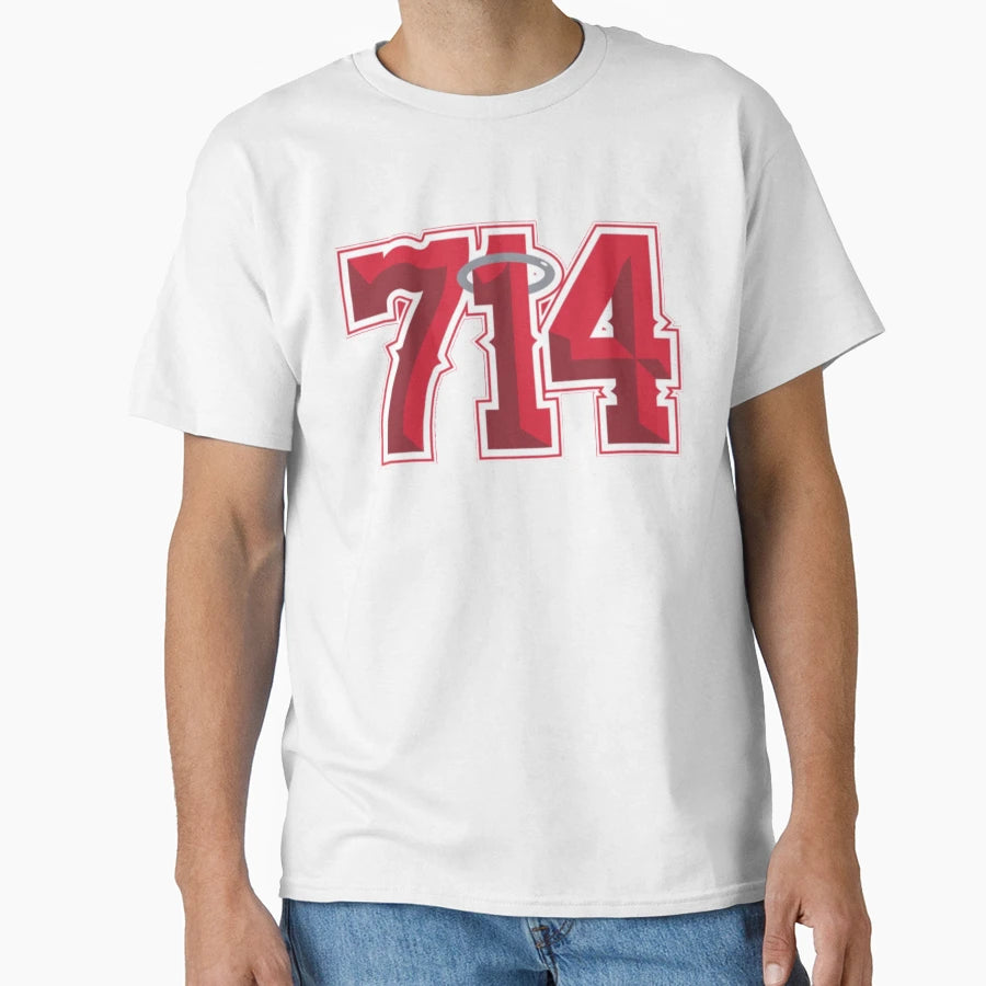 Baseball Anaheim 714 Area Code T-Shirt - Novelty Apparel Unisex - T-Shirt, Sweatshirt, Hoodie