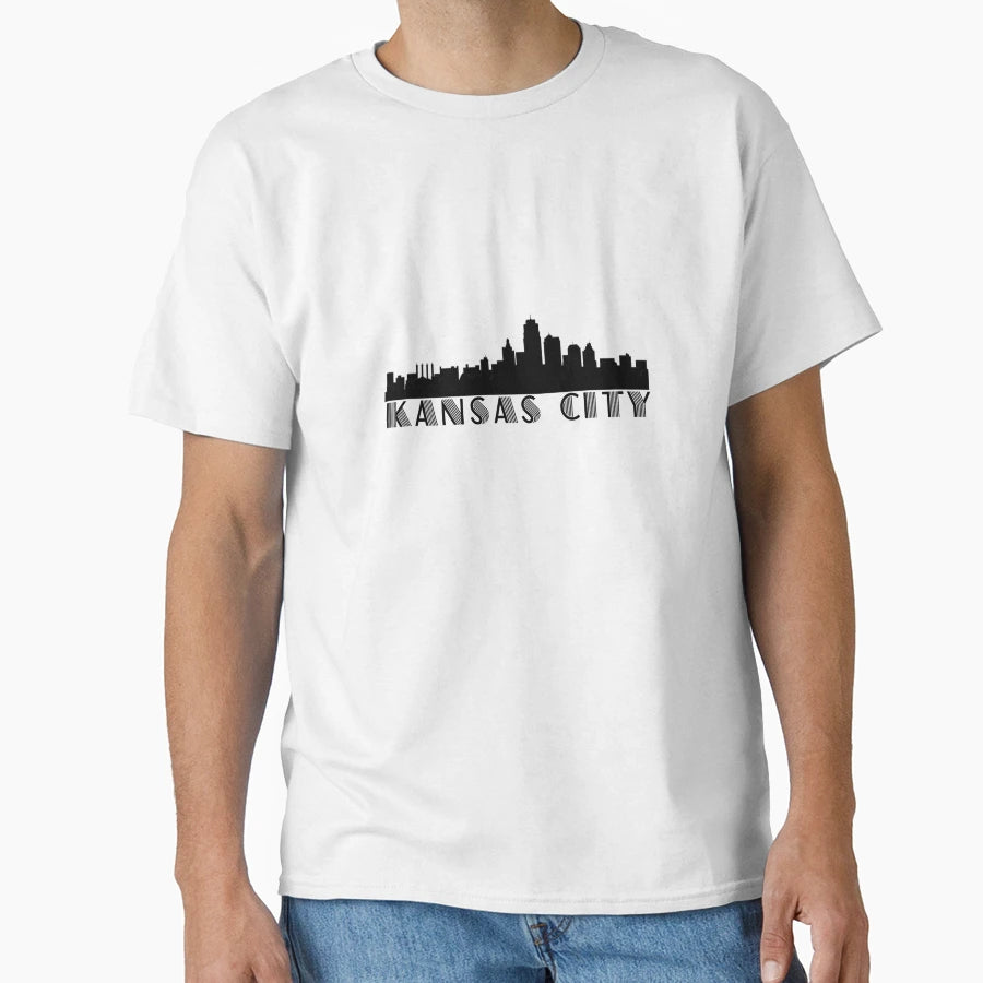 Kansas City Skyline T-Shirt - Graphic Print Unisex - T-Shirt, Sweatshirt, Hoodie