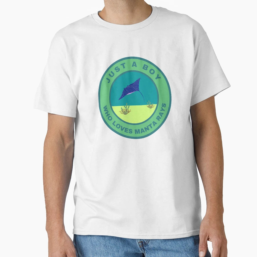 Just Who Loves Manta Rays T-Shirt - Graphic Print Unisex - T-Shirt, Sweatshirt, Hoodie