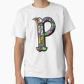 Doodle Letter P T-Shirt - Unique Graphic Unisex - T-Shirt, Sweatshirt, Hoodie