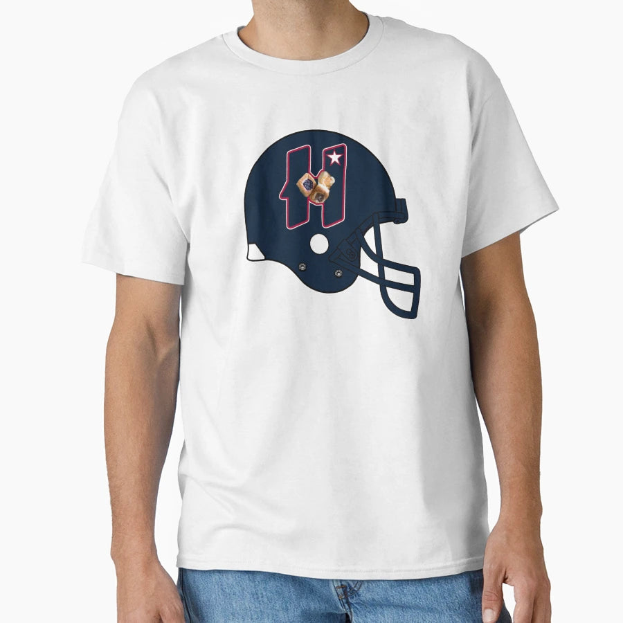 Houston Kolaches Helmet T-Shirt - Fun Novelty Design for Adults - T-Shirt, Sweatshirt, Hoodie
