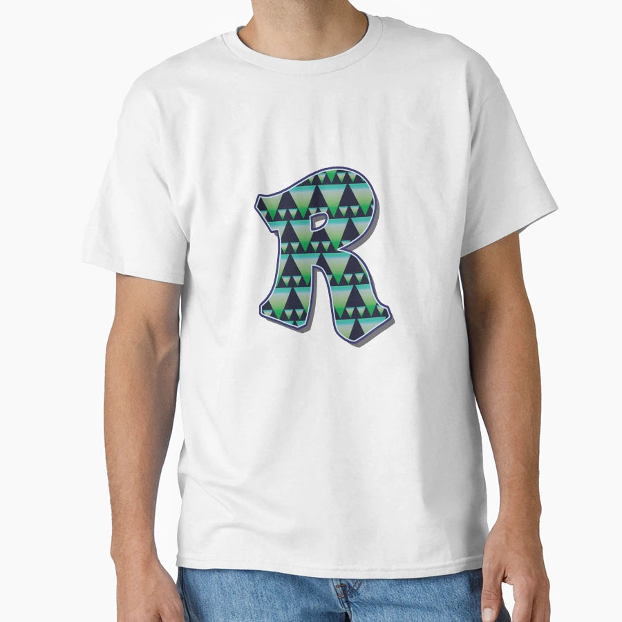 Letter R Pattern T-Shirt - Minimalist Print Unisex - T-Shirt, Sweatshirt, Hoodie