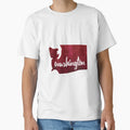 Washington Burgundy T-Shirt - Novelty Apparel for Adults - T-Shirt, Sweatshirt, Hoodie