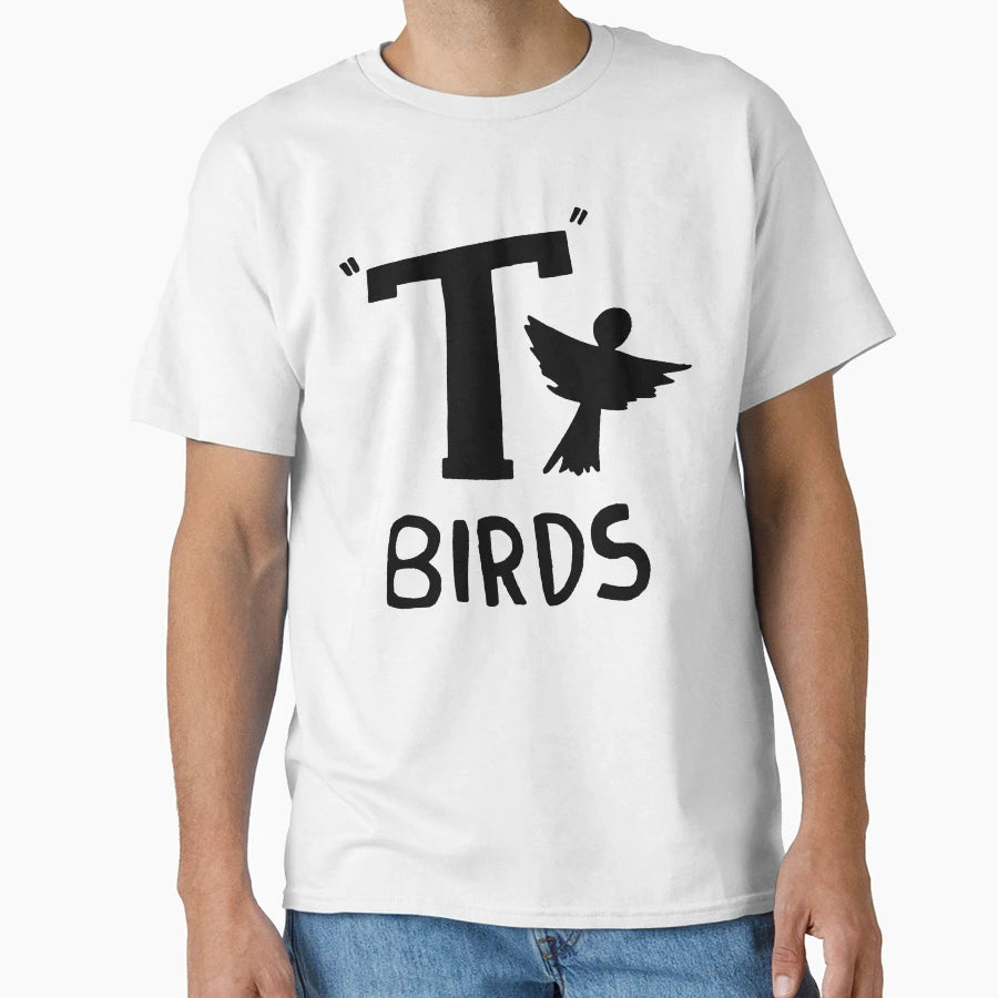 T Birds Logo T-Shirt - Minimalist Print for Adults - T-Shirt, Sweatshirt, Hoodie