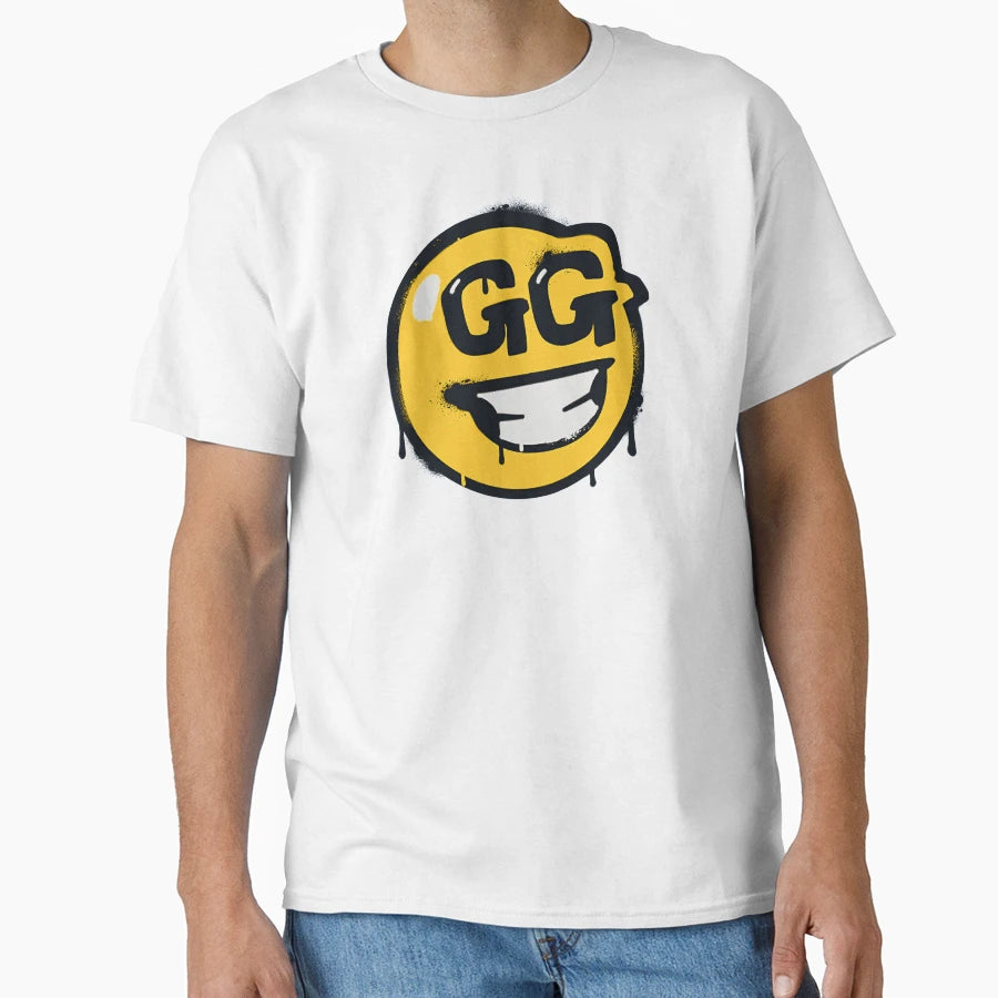 Gg Smiley Face Graffiti T-Shirt - Custom Art Print Men Women - T-Shirt, Sweatshirt, Hoodie