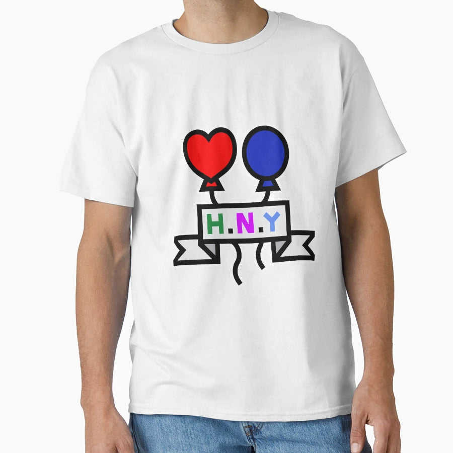 H N Y Happy New Year T-Shirt - Fun Novelty Design Men Women - T-Shirt, Sweatshirt, Hoodie