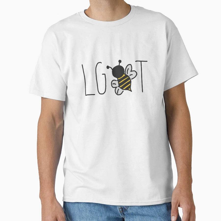 L G Bee T T-Shirt - Unique Graphic for Adults - T-Shirt, Sweatshirt, Hoodie