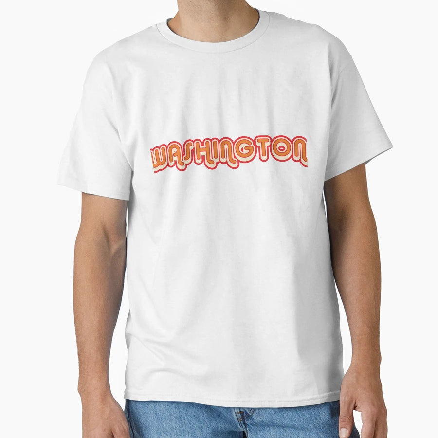 Washington 70S Shadow T-Shirt - Custom Art Print for Adults - T-Shirt, Sweatshirt, Hoodie