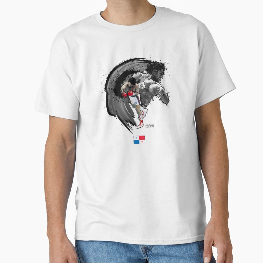 Roberto Duran Panama Artwork T-Shirt - Graphic Print for Adults - T-Shirt, Sweatshirt, Hoodie