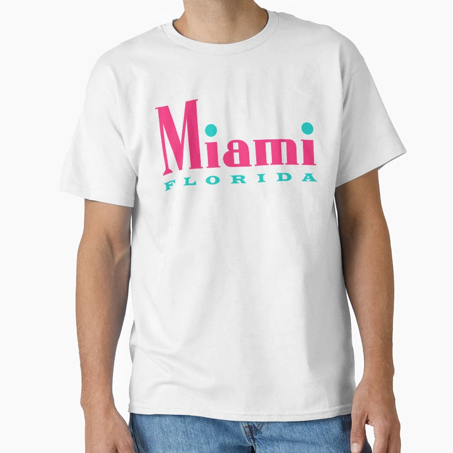 Miami Florida Art Deco T-Shirt - Custom Art Print Men Women - T-Shirt, Sweatshirt, Hoodie