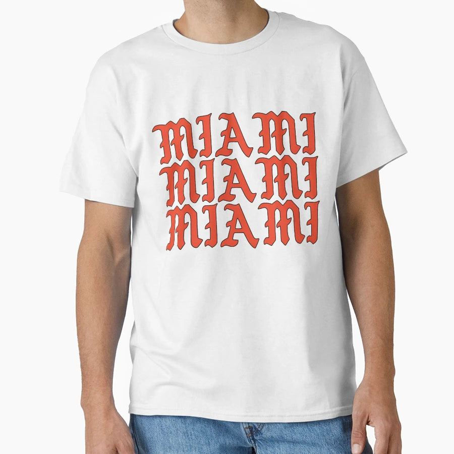 Miami Ohio Gothic Font T-Shirt - Casual Everyday Wear Men Women - T-Shirt, Sweatshirt, Hoodie