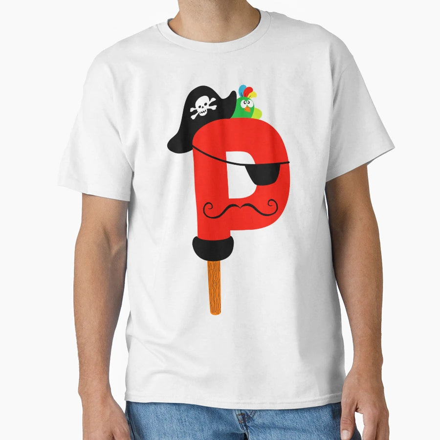 P Is Pirate T-Shirt - Custom Art Print Men Women - T-Shirt, Sweatshirt, Hoodie