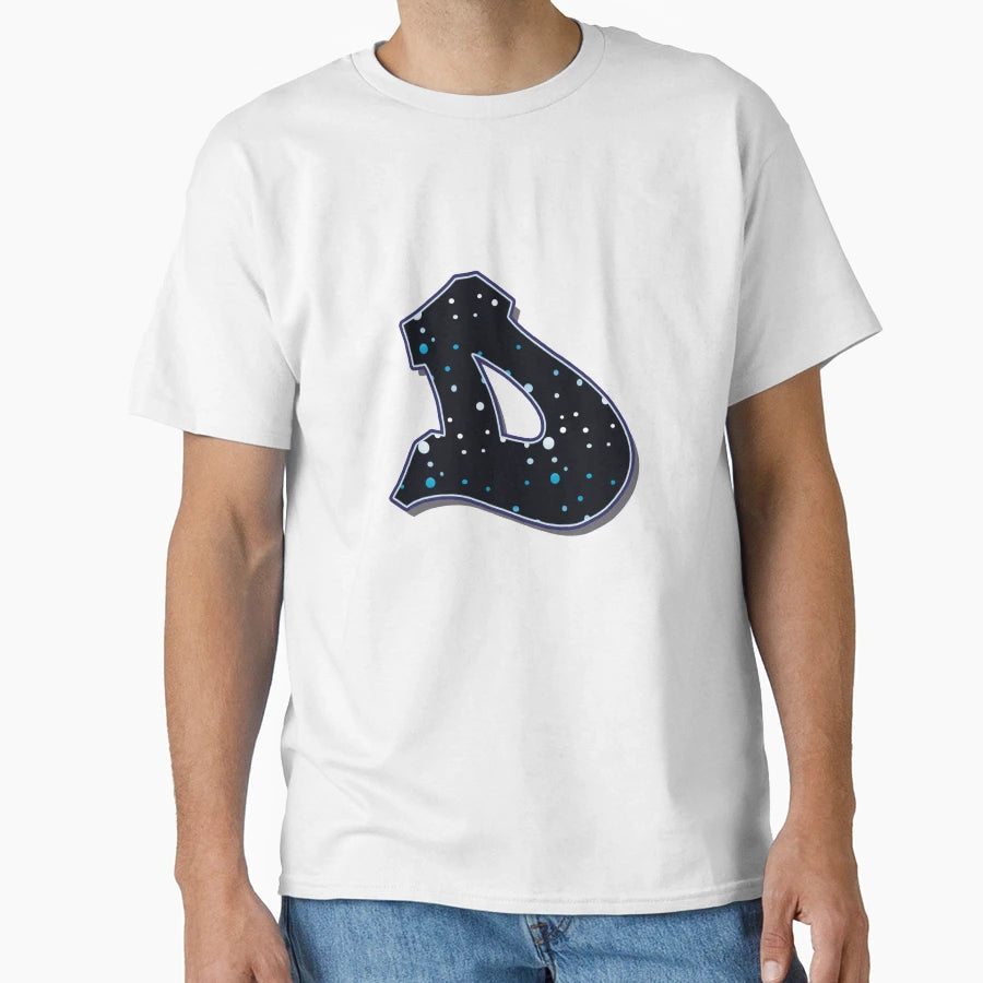 Letter D Dots T-Shirt - Minimalist Print Men Women - T-Shirt, Sweatshirt, Hoodie