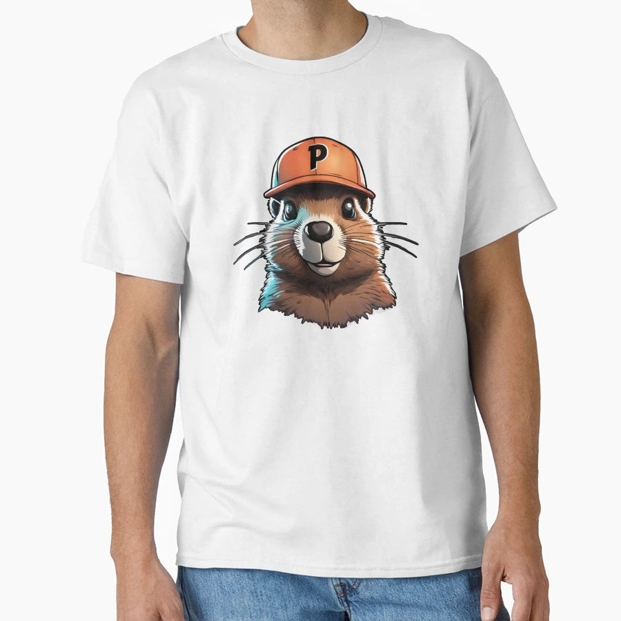 Phil Groundhog Hat T-Shirt - Minimalist Print Unisex - T-Shirt, Sweatshirt, Hoodie