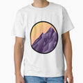 Minimal Mountain Circle T-Shirt - Novelty Apparel Unisex - T-Shirt, Sweatshirt, Hoodie