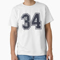 34 Sports Number Thirty Four T-Shirt - Fun Novelty Design Unisex - T-Shirt, Sweatshirt, Hoodie
