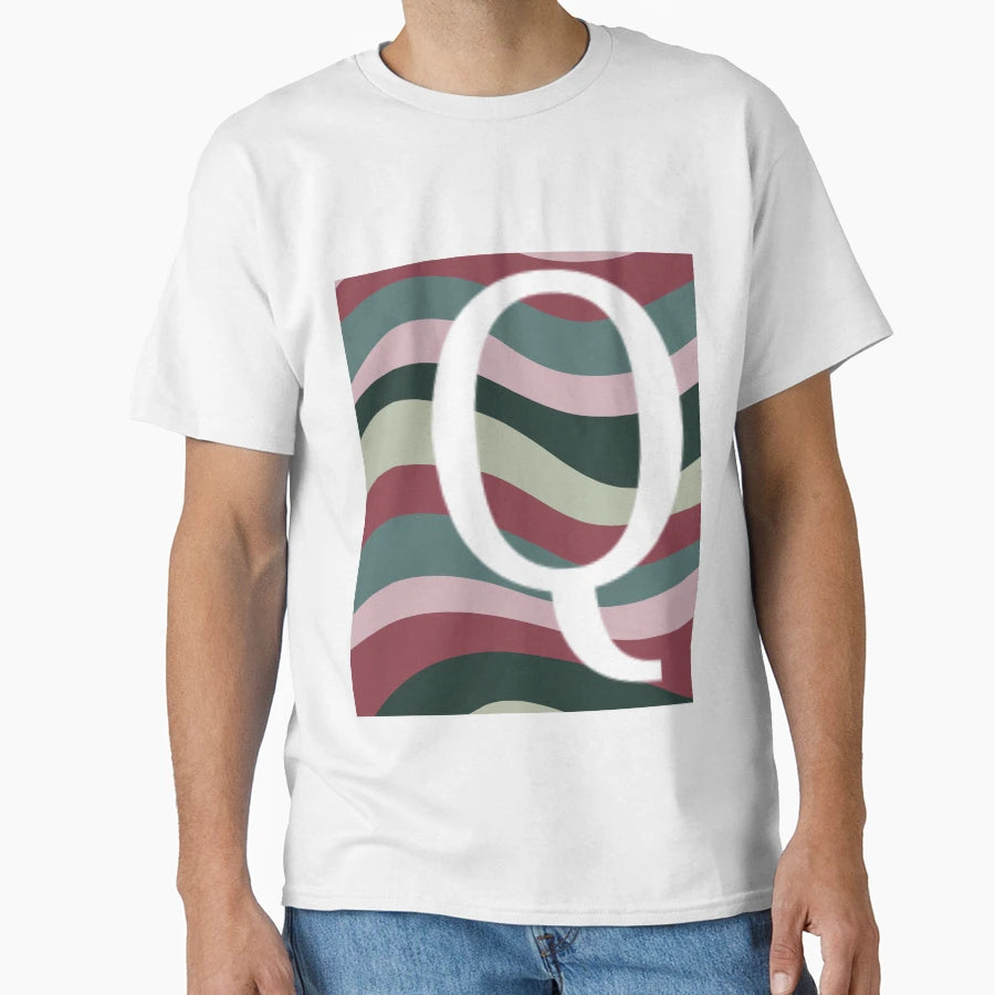 Letter Q T-Shirt - Minimalist Print Unisex - T-Shirt, Sweatshirt, Hoodie