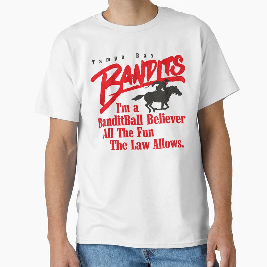 Tampa Bay Bandits Football Bandit Ball T-Shirt - Unique Graphic for Adults - T-Shirt, Sweatshirt, Hoodie