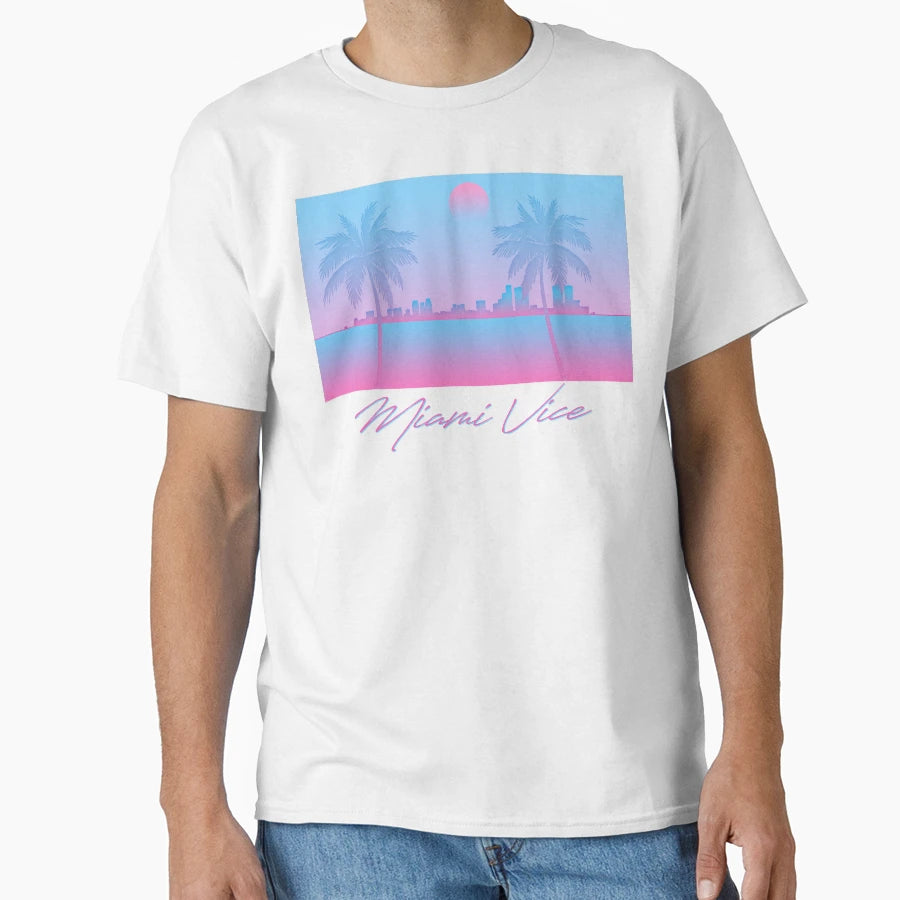 Miami Vice 80S Aesthetic T-Shirt - Unique Graphic for Adults - T-Shirt, Sweatshirt, Hoodie