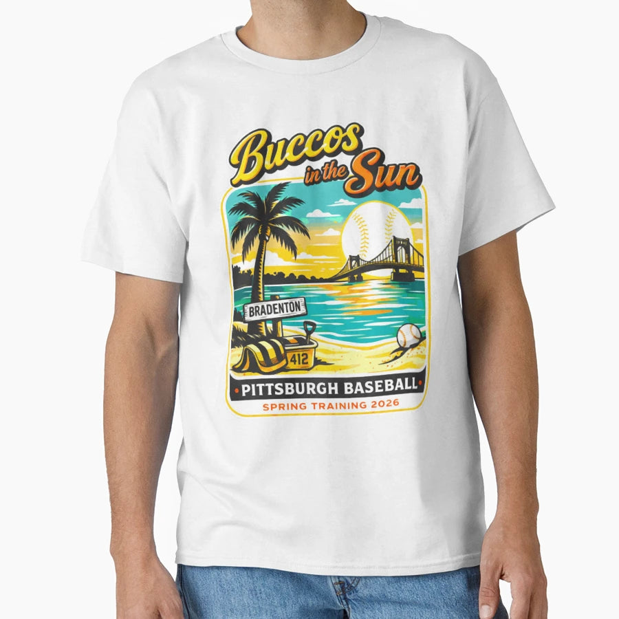 Buccos Sun Pittsburgh Baseball Spring T-Shirt - Unique Graphic Unisex - T-Shirt, Sweatshirt, Hoodie