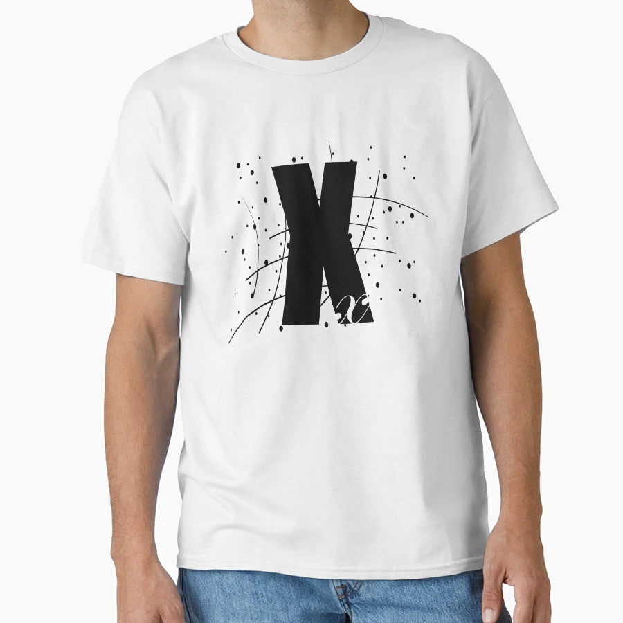 Letter X T-Shirt - Minimalist Print for Adults - T-Shirt, Sweatshirt, Hoodie