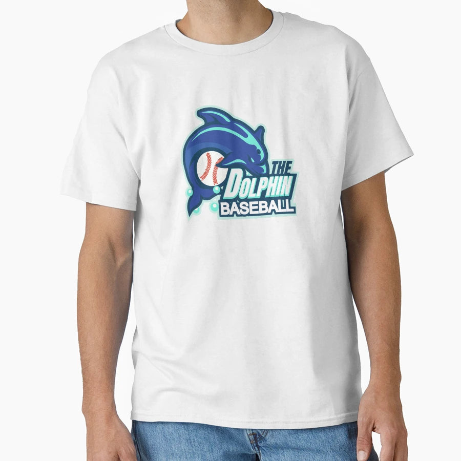 Dolphin Baseball T-Shirt - Streetwear Style Men Women - T-Shirt, Sweatshirt, Hoodie