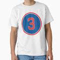 David Ross 3 Jersey Number T-Shirt - Fun Novelty Design for Adults - T-Shirt, Sweatshirt, Hoodie