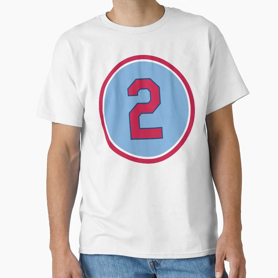 Red Schoendienst 2 Jersey Number T-Shirt - Trendy Graphic Men Women - T-Shirt, Sweatshirt, Hoodie