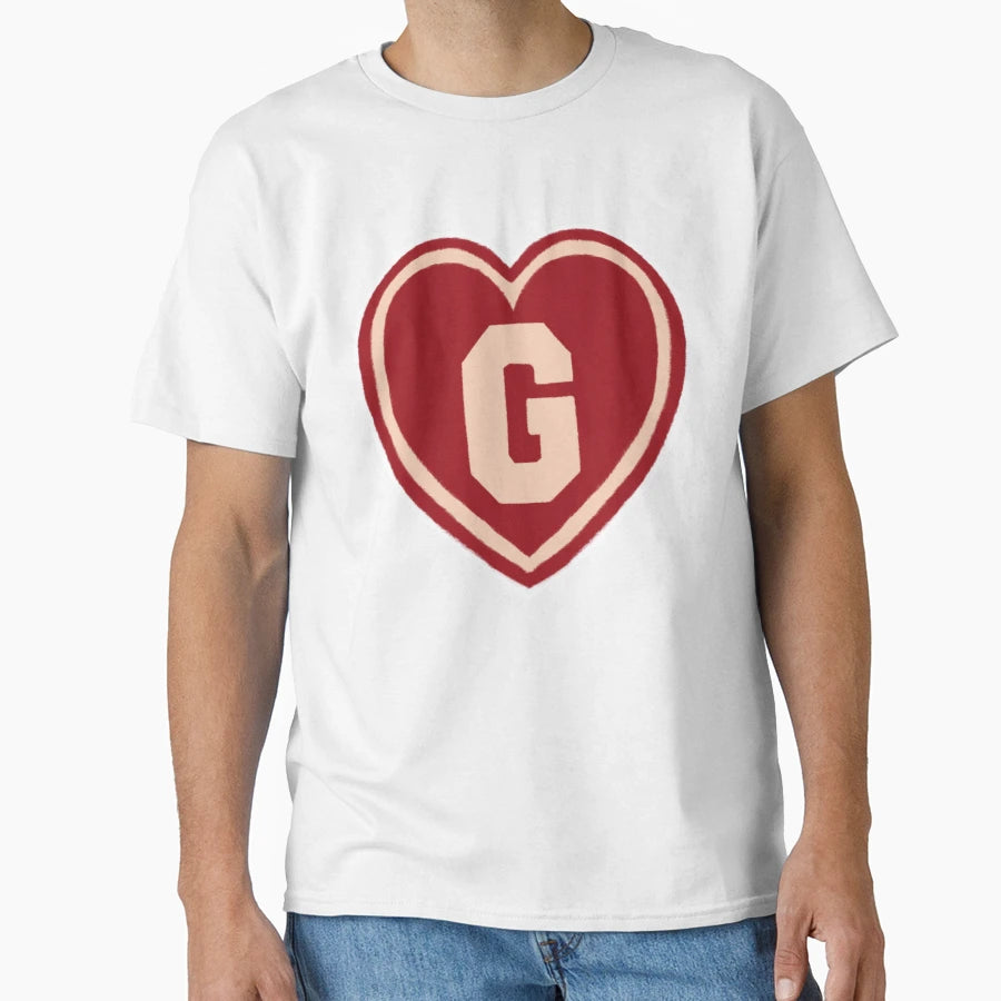Coquette Heart Initial G T-Shirt - Aesthetic Graphic for Adults - T-Shirt, Sweatshirt, Hoodie