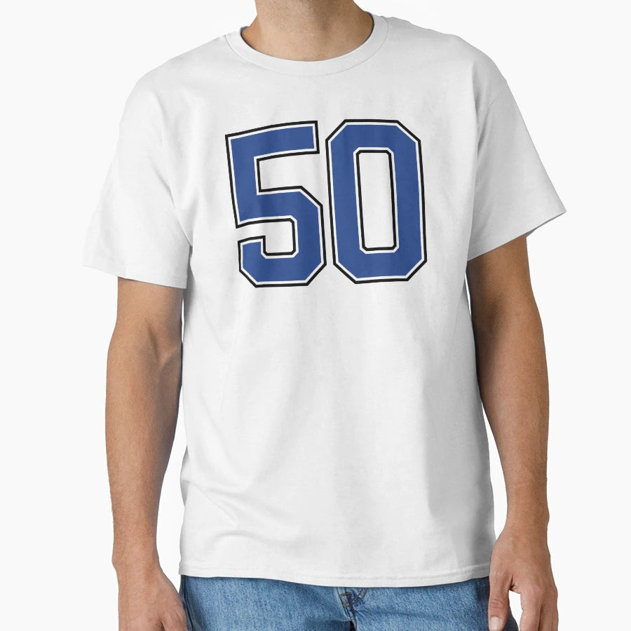 Number 50 Lucky Sports Jersey Fifty T-Shirt - Novelty Apparel Unisex - T-Shirt, Sweatshirt, Hoodie