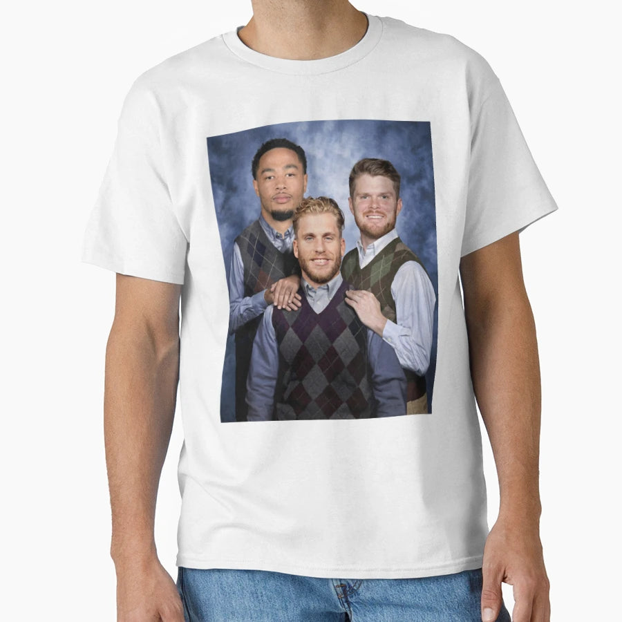 Sam Darnold Jaxon Smith Njigba Cooper T-Shirt - Minimalist Print Unisex - T-Shirt, Sweatshirt, Hoodie