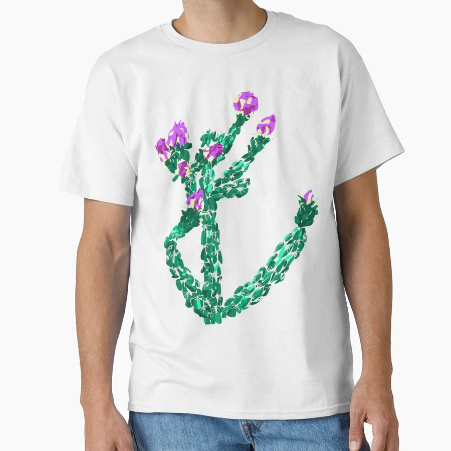 Flowering Cactus T-Shirt - Custom Art Print for Adults - T-Shirt, Sweatshirt, Hoodie