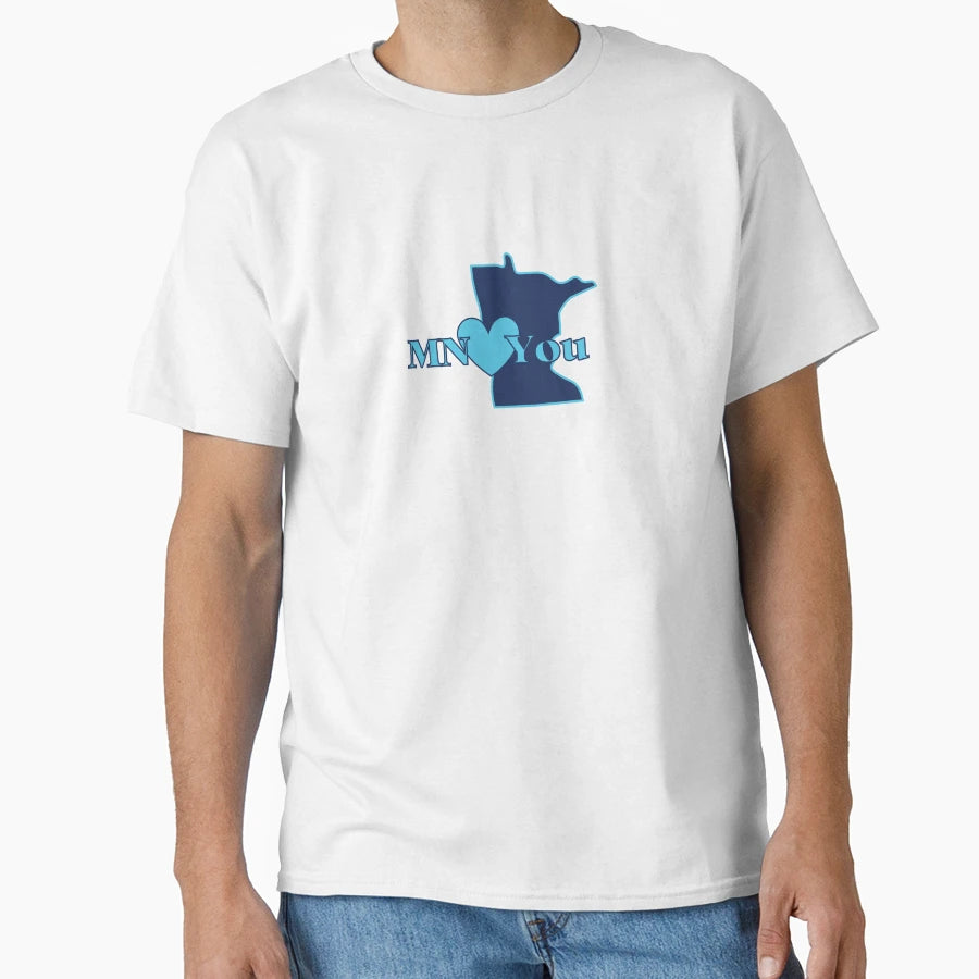 Mn Hearts You T-Shirt - Novelty Apparel Men Women - T-Shirt, Sweatshirt, Hoodie