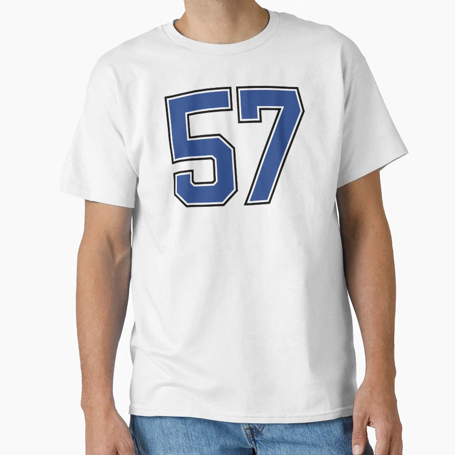 Number 57 Lucky Sports Jersey Fifty Seven T-Shirt - Novelty Apparel Unisex - T-Shirt, Sweatshirt, Hoodie