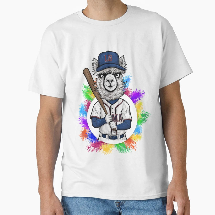 Lama Baseball T-Shirt - Minimalist Print for Adults - T-Shirt, Sweatshirt, Hoodie