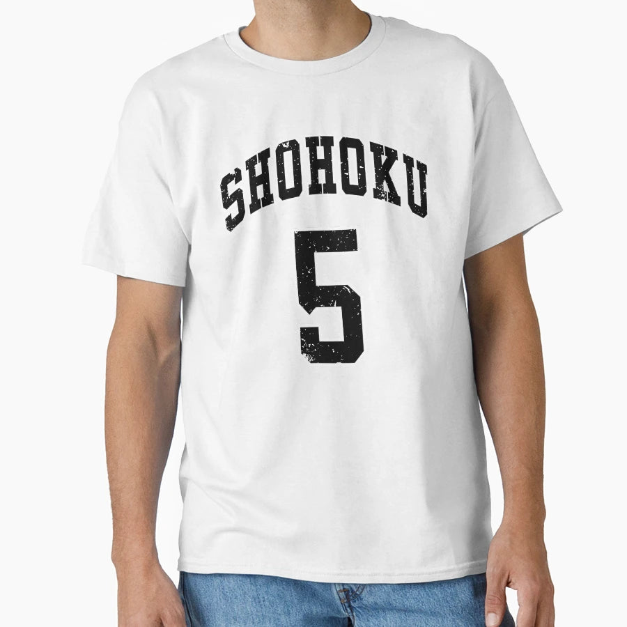 5 Shohoku Basketball Dunk Manga T-Shirt - Aesthetic Graphic Unisex - T-Shirt, Sweatshirt, Hoodie
