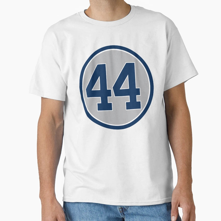 Reggie Jackson 44 Away Jersey Number T-Shirt - Novelty Apparel Men Women - T-Shirt, Sweatshirt, Hoodie