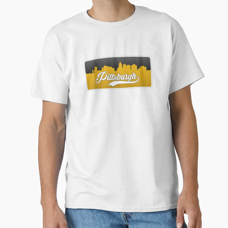 Pittsburgh Football Skyline T-Shirt - Minimalist Print Unisex - T-Shirt, Sweatshirt, Hoodie