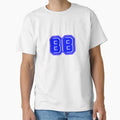 Blue Number 88 T-Shirt - Custom Art Print Men Women - T-Shirt, Sweatshirt, Hoodie